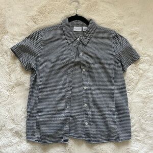 Sonoma Black and White Gingham Shirt